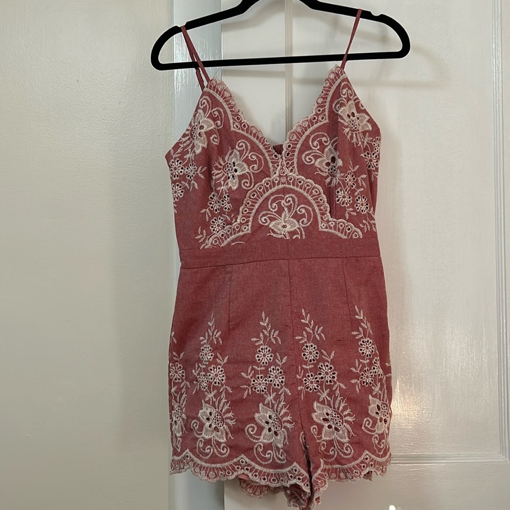 Embroidered Romper